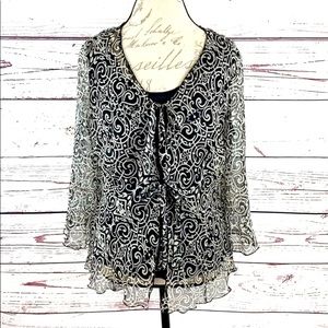 SEPARATES BY NYC Design Co | Silk Tie Front Blouse